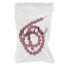 8mm Natural Smooth Ruby Red Jade Gemstone Round Loose Beads Strand 15'' DIY