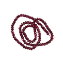 Handmade 2x4mm Faceted Natural Red Ruby Jade Beads Strand 15" Bracelet DIY
