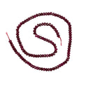 Handmade 2x4mm Faceted Natural Red Ruby Jade Beads Strand 15" Bracelet DIY