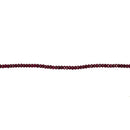 Handmade 2x4mm Faceted Natural Red Ruby Jade Beads Strand 15" Bracelet DIY