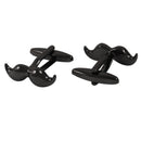 Fashion Mustache Shirt Cuff links Gentlemen Jewelry Gift Metallic Black