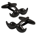 Fashion Mustache Shirt Cuff links Gentlemen Jewelry Gift Metallic Black