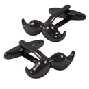 Fashion Mustache Shirt Cuff links Gentlemen Jewelry Gift Metallic Black