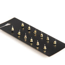6 Pairs Women Lady Retro Multi-color Crystal Rhinestone Ear Stud Earrings