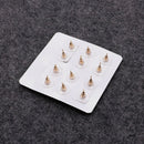 6 Pairs Women Lady Retro Crystal Rhinestone Elephant Leaf Ear Stud Earrings