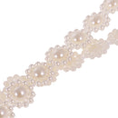 25m New 10mm Crystal Faux Pearls Beads String By the Roll for DIY Party Garland flowers Wedding Decration