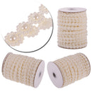 25m New 10mm Crystal Faux Pearls Beads String By the Roll for DIY Party Garland flowers Wedding Decration