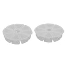 2 Pieces/ Pack 8 Slots Compartment Mini Round Plastic Storage Box Earring Ear Studs Loose Beads Jewelry Container
