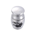 Stainless Steel Pets Memorials Ash Hold Always in my Heart Cremation Urn Small Jar Openable