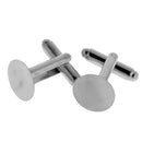 Mens Brass Cuff Links Wedding Party Shirt Cufflinks Silver 10-pieces