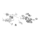 15 Pairs Stainless Steel Blank Flat Earrings Pin Post Stud Back Findings Lock Post Pad Jewelry Findings Crafts