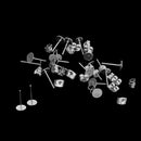 15 Pairs Stainless Steel Blank Flat Earrings Pin Post Stud Back Findings Lock Post Pad Jewelry Findings Crafts