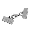 10Pieces End Caps Crimp Beads With Lobster Clasp 13x7mm For Jewelry Making
