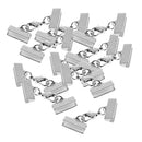 10Pieces End Caps Crimp Beads With Lobster Clasp 13x7mm For Jewelry Making