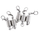 5 Sets Silver Plated Brass Connector Mgnetic Clasps Jewelry Findings 13x7mm