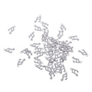 50pcs Antique Silver Stainless 10x5mm Music Note DIY Jewelry Making Pendant For Necklace Bracelet Charms Findings Craft