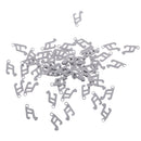 50pcs Antique Silver Stainless 10x5mm Music Note DIY Jewelry Making Pendant For Necklace Bracelet Charms Findings Craft