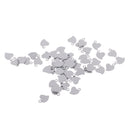 Pack of 50 Silver Love Heart Shape 10x7mm Stainless DIY Jewelry Pendant Handmade Necklace bracelet Earrings DIY Accessories