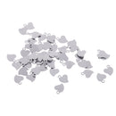 Pack of 50 Silver Love Heart Shape 10x7mm Stainless DIY Jewelry Pendant Handmade Necklace bracelet Earrings DIY Accessories