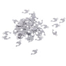 50 Pieces Silver Tone Stainless Steel Dolphin Pendant DIY Jewelry Making Findings Accessores Multi Purposes