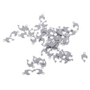 50 Pieces Silver Tone Stainless Steel Dolphin Pendant DIY Jewelry Making Findings Accessores Multi Purposes