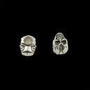 20 Pieces Tibetan Silver European Large Hole 3D Skull Halloween Spacer Beads