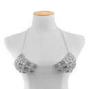 Stylish Gypsy Crystal Harness Bikini Bra Top Body Chain Necklace Jewelry