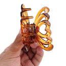 10 Pcs Tortoise Brown Black Plastic Hairpin 10 Claws Hair Clip Clamp for Ladies