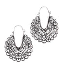 Bohemian Women Tribal Jewelry Vintage Ethnic Gypsy Hollow Drop Hoop Earrings