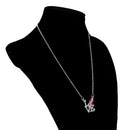 Women Crystal Rhinestone Rugby LOVE Letter Pendant Necklace Charm Jewelry