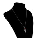 Women Crystal Rhinestone I Love HAIR Scissor Pendant Necklace Charm Jewelry