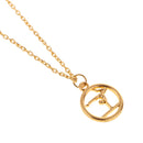 Unisex Gold Plated Alloy Gymnastics Sports Pendant Trendy Necklace for Women Men Jewelry