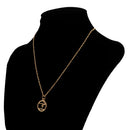 Unisex Gold Plated Alloy Gymnastics Sports Pendant Trendy Necklace for Women Men Jewelry