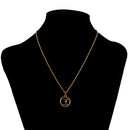 Unisex Gold Plated Alloy Gymnastics Sports Pendant Trendy Necklace for Women Men Jewelry