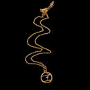 Unisex Gold Plated Alloy Gymnastics Sports Pendant Trendy Necklace for Women Men Jewelry