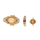 Set of 3 Pieces Vintage Gold Midi Mid Finger Rings Jewerly for Women Man