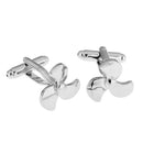 1 Pair Ships Propeller Cufflinks Novelty Yachtsman Mens Shirt Aviation Jewelry