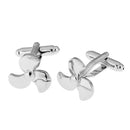 1 Pair Ships Propeller Cufflinks Novelty Yachtsman Mens Shirt Aviation Jewelry