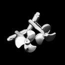 1 Pair Ships Propeller Cufflinks Novelty Yachtsman Mens Shirt Aviation Jewelry