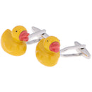 1 Pair Fashion Lovely Yellow Ducky Cufflinks Mens Shirt Jewelry Ornaments
