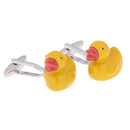 1 Pair Fashion Lovely Yellow Ducky Cufflinks Mens Shirt Jewelry Ornaments