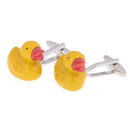 1 Pair Fashion Lovely Yellow Ducky Cufflinks Mens Shirt Jewelry Ornaments