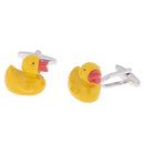 1 Pair Fashion Lovely Yellow Ducky Cufflinks Mens Shirt Jewelry Ornaments