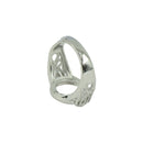 Flower Design 12mm Round Bezel Adjustable Ring Blank Bases Setting DIY Jewelry Making Findings Crafts