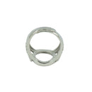Flower Design 12mm Round Bezel Adjustable Ring Blank Bases Setting DIY Jewelry Making Findings Crafts