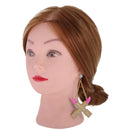 1 Pair Gold Pink Acrylic Lipstick Dangle Piercing Studs Earring Lady Novelty Charms Jewelry