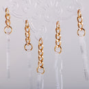 Transparent Drop Long Elegant Design Acrylic Jewelry Star Pattern Earrings