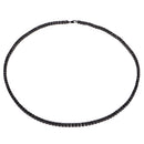 Men's 1 Row Iced Out Black 30'' Pharaoh Crystal Rhinestone Hip Hop Bling Rock Chain Necklace