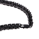Men's 1 Row Iced Out Black 30'' Pharaoh Crystal Rhinestone Hip Hop Bling Rock Chain Necklace