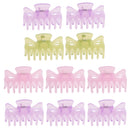 10 Pieces Hairpiece Plastic Hair Claw Clip Clamp Women Accessory Head Wear